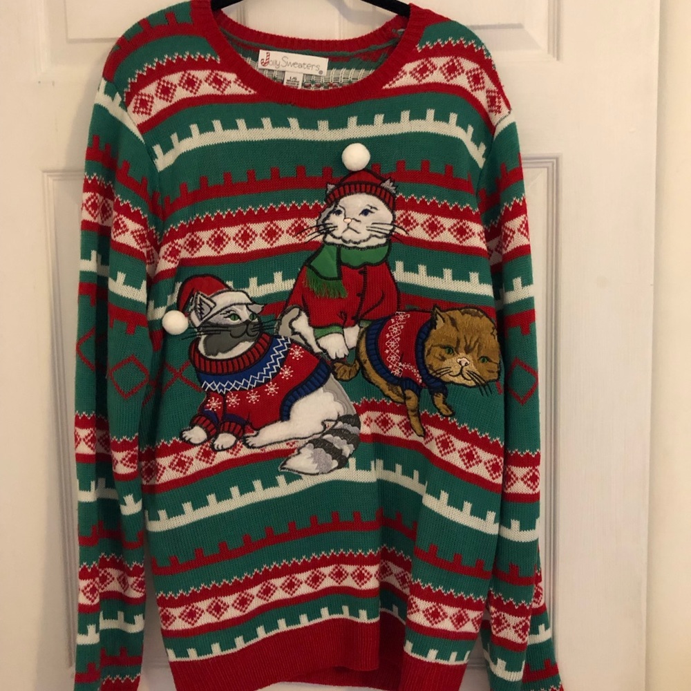SOLD!! Please do not purchase this listing. “Ugly”Christmas Sweaters. Set of 2